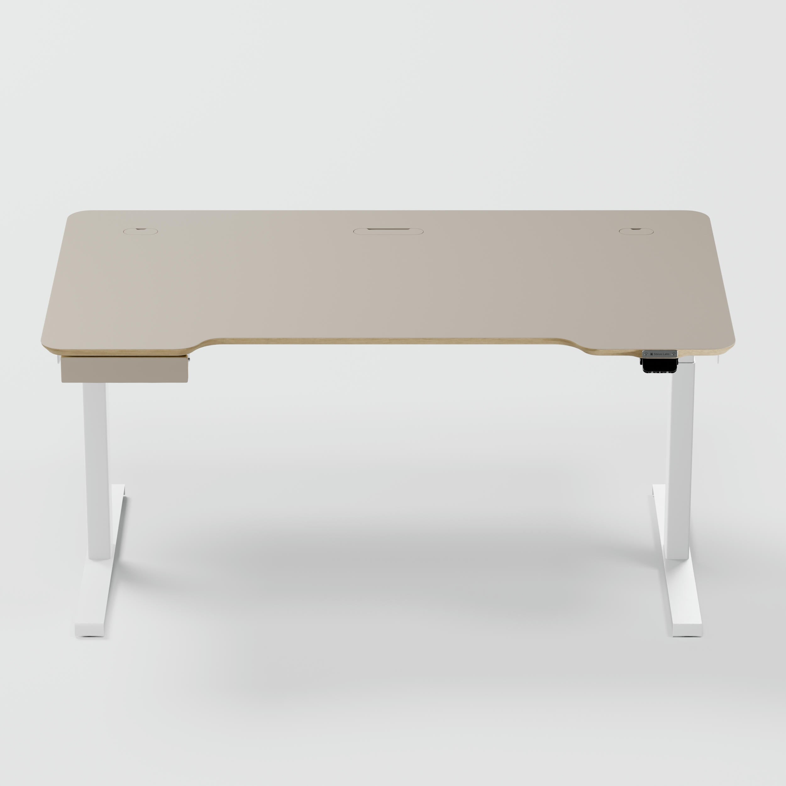 Biurko elektryczne Lato Cashmere z CabelGenius
