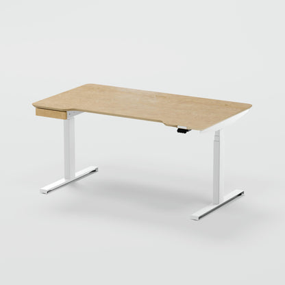 Standing desk Lato Pro Walnut Burl with CabelGenius