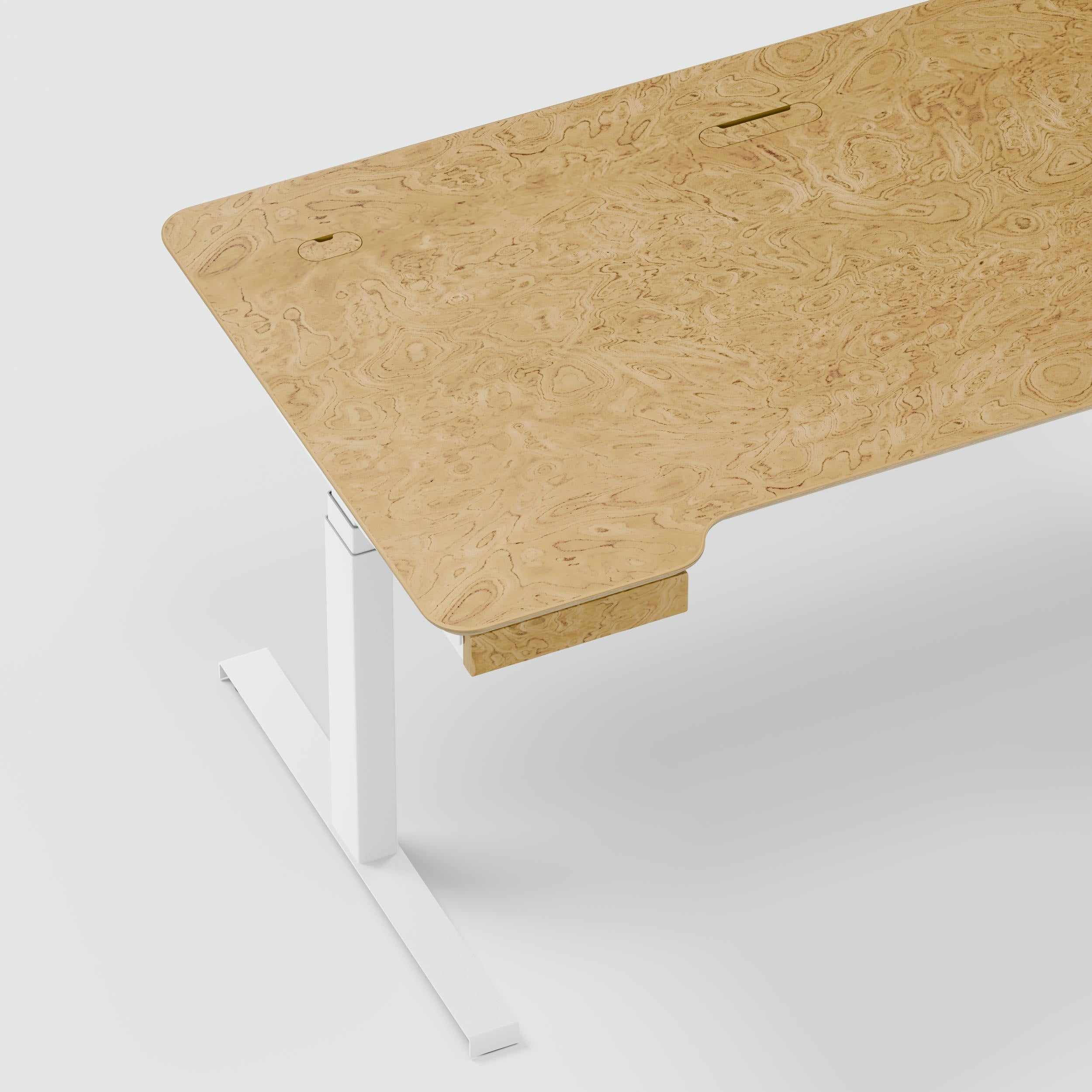 Standing desk Lato Pro Walnut Burl with CabelGenius