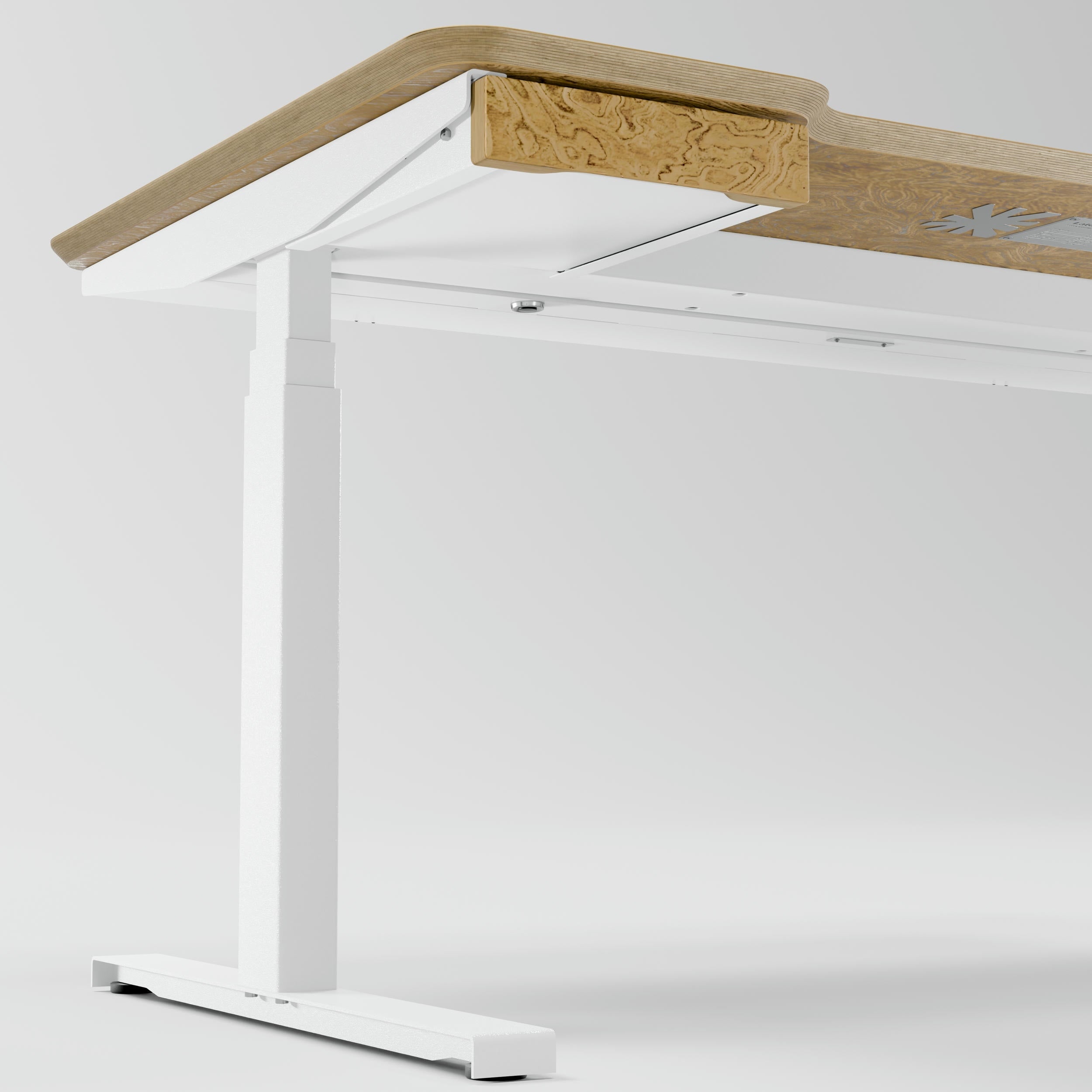 Standing desk Lato Pro Walnut Burl with CabelGenius