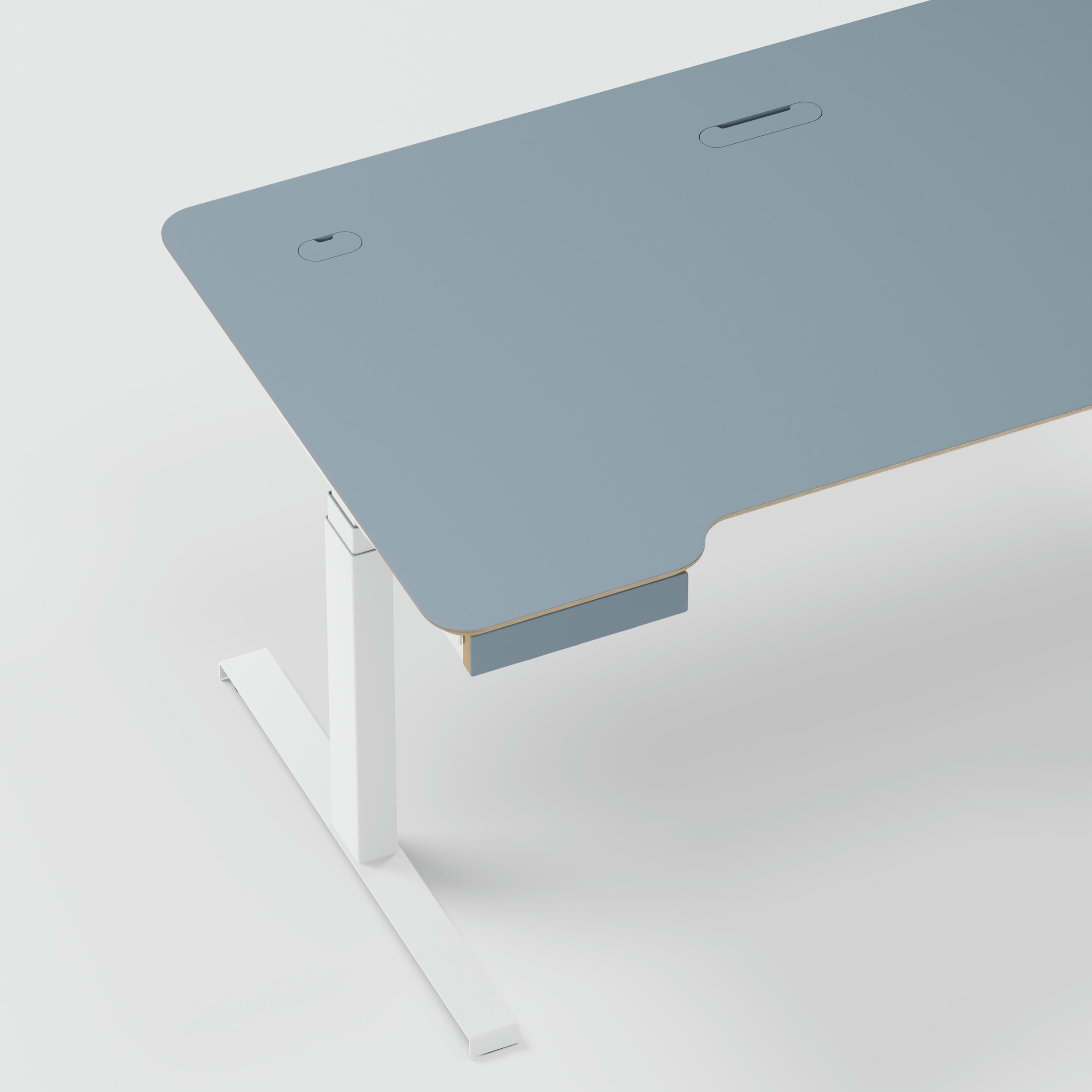 Standing desk Lato Pro Blue with CabelGenius