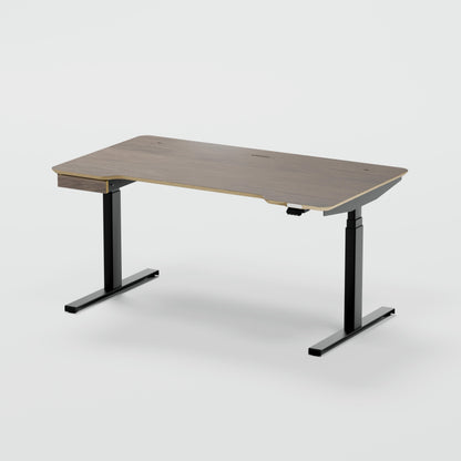 Standing desk Lato Pro Walnut with CabelGenius