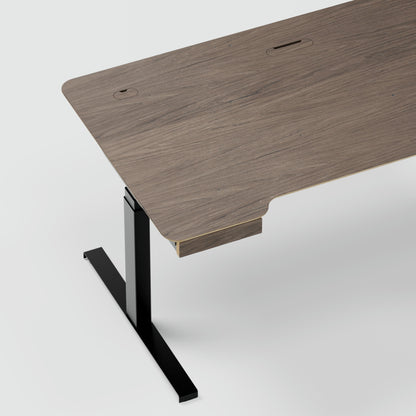 Standing desk Lato Pro Walnut with CabelGenius