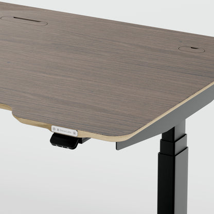 Standing desk Lato Pro Walnut with CabelGenius
