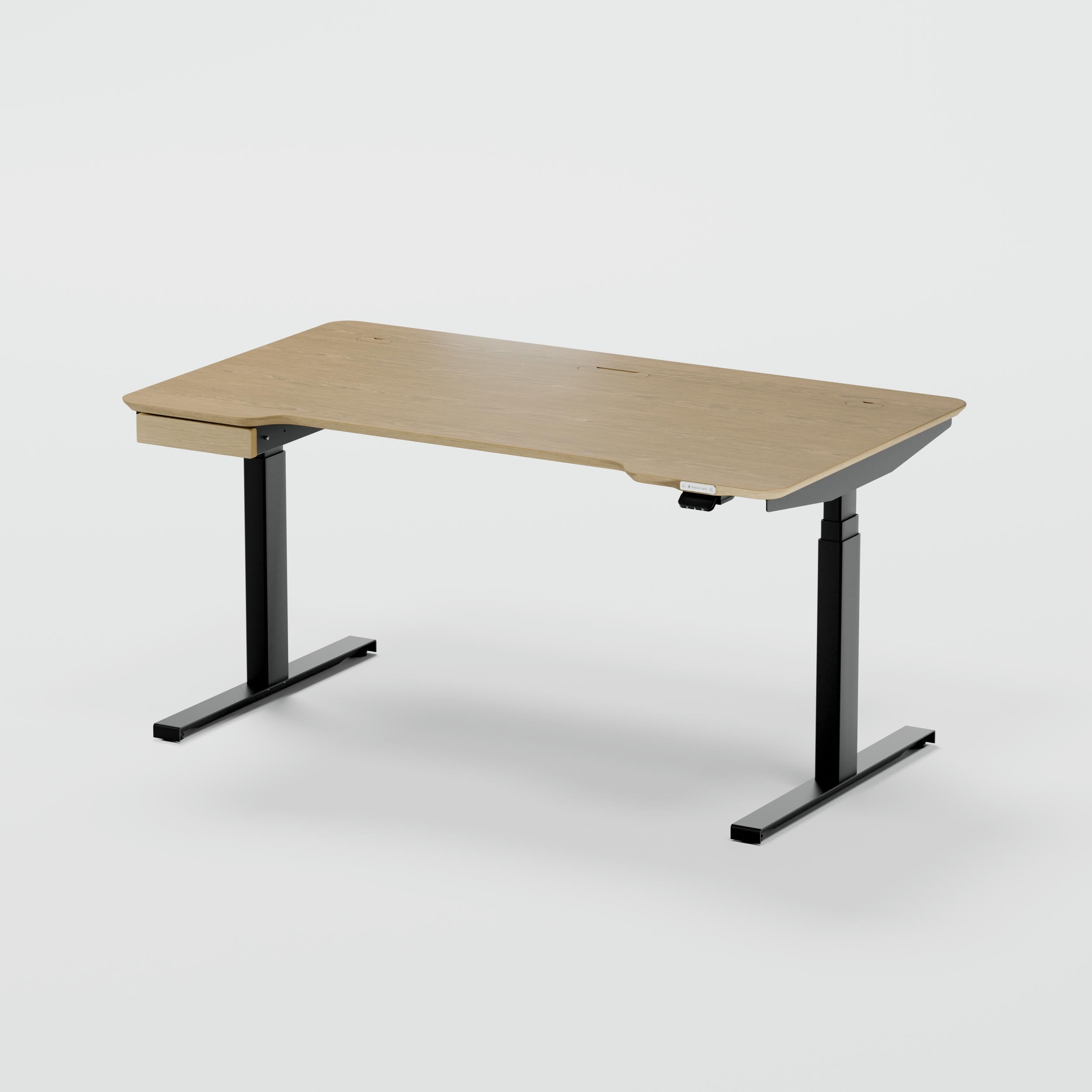 Standing desk Lato Pro Oak with CabelGenius