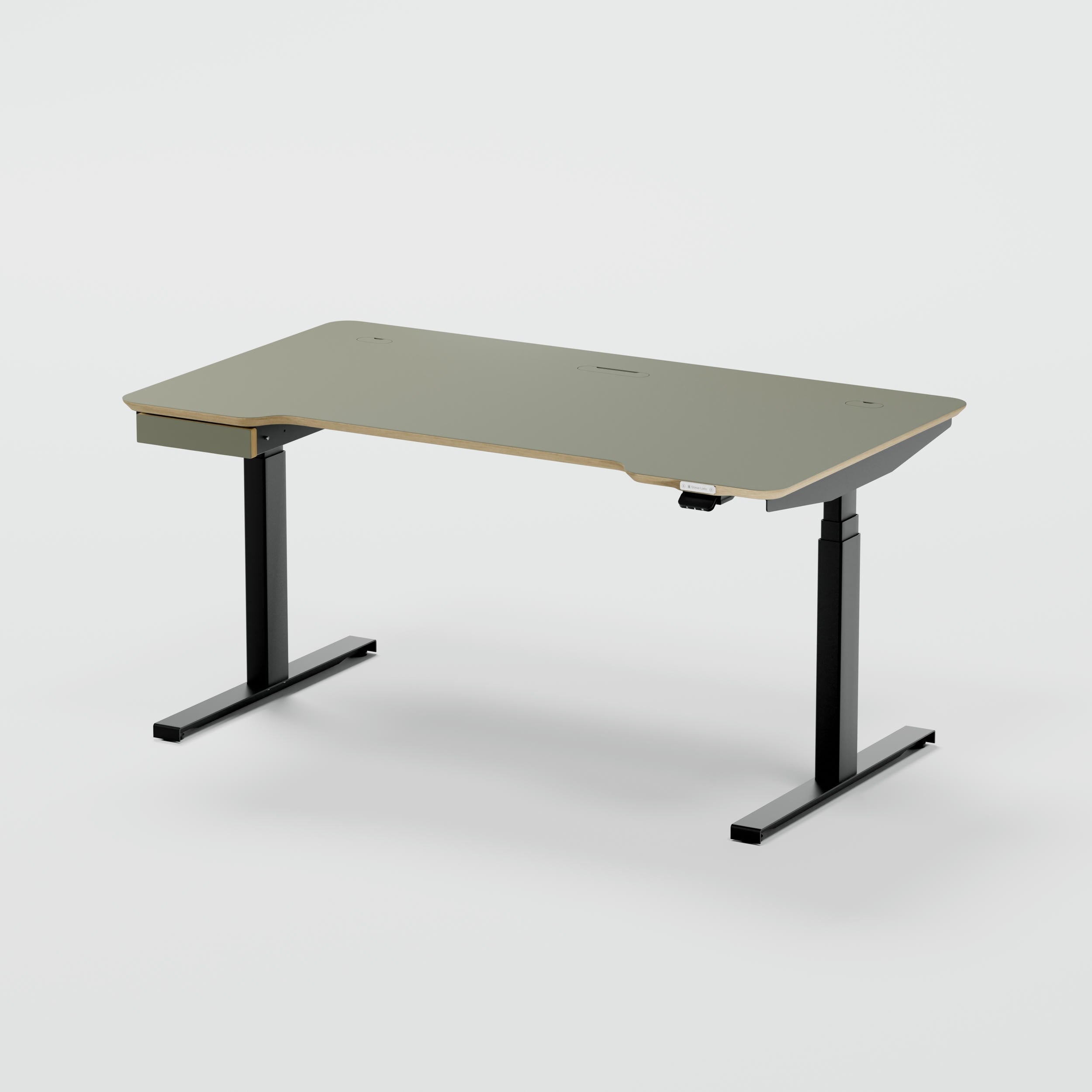 Standing desk Lato Pro Green with CabelGenius
