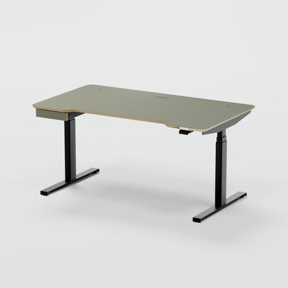 Standing desk Lato Pro Green with CabelGenius