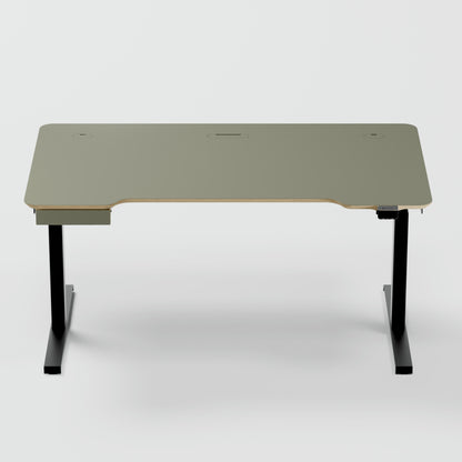 Standing desk Lato Pro Green with CabelGenius