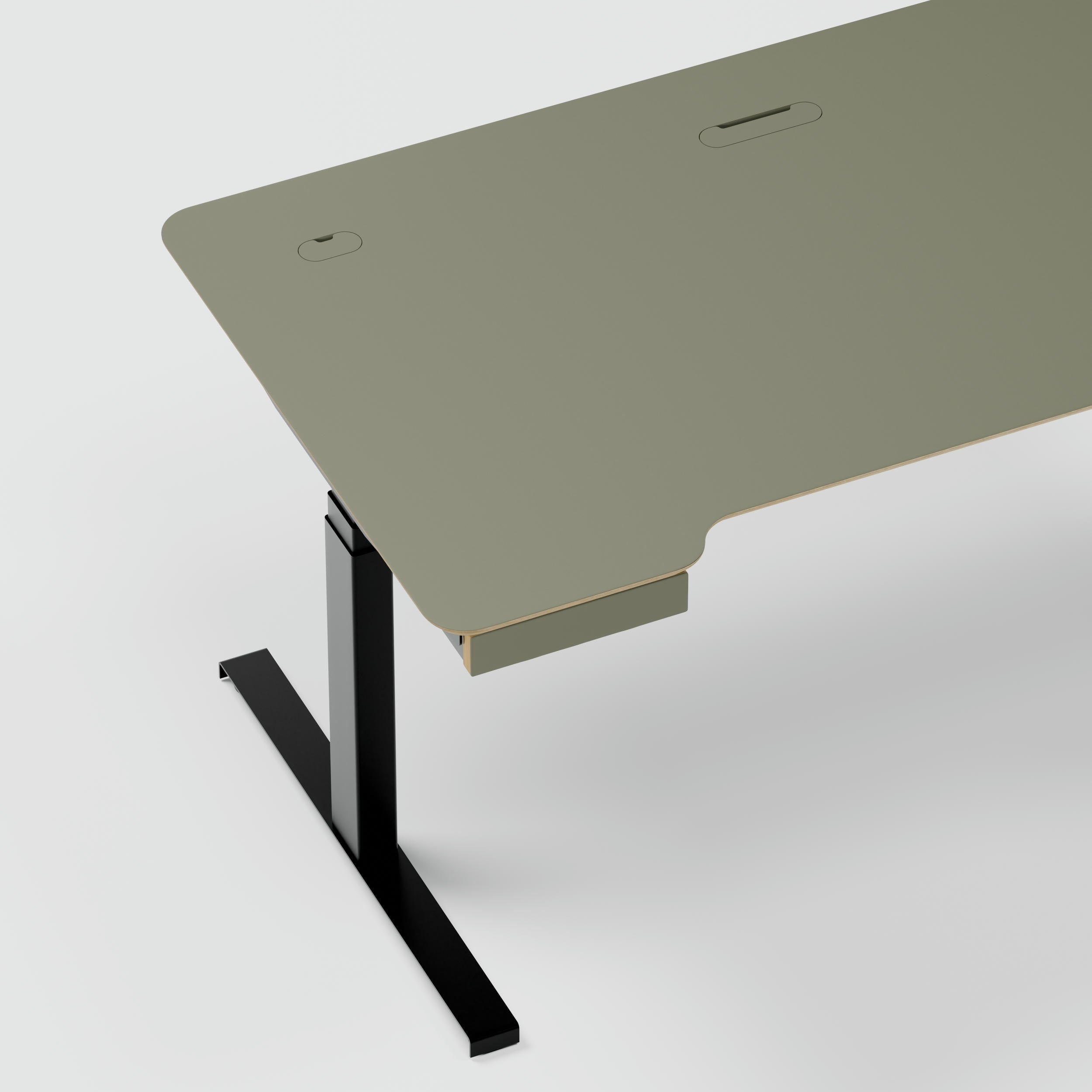 Standing desk Lato Pro Green with CabelGenius