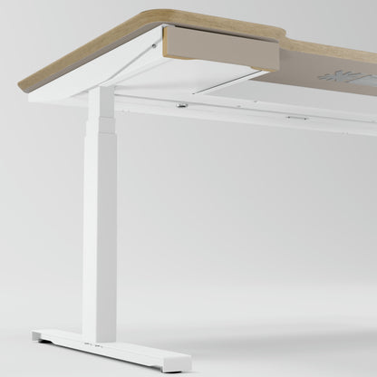 Standing desk Lato Pro Cashmere with CabelGenius