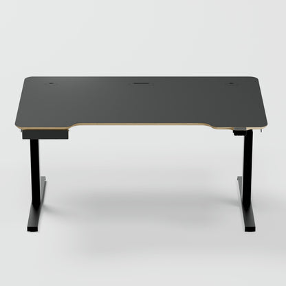 Standing desk Lato Pro Matt Black with CabelGenius
