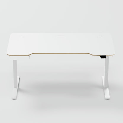 Standing desk Lato Pro Matt White with CabelGenius