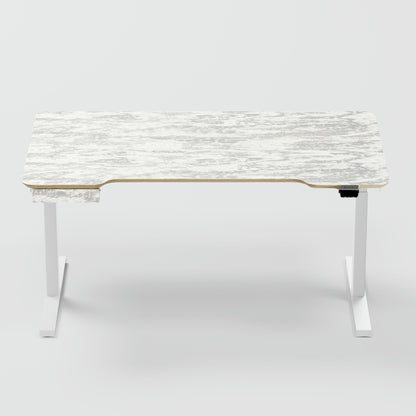 Standing desk Lato Pro Wooclé Grey with CabelGenius